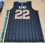 NBA 22 Bane Grizzlies 20-21 city Maillot noir imprimé